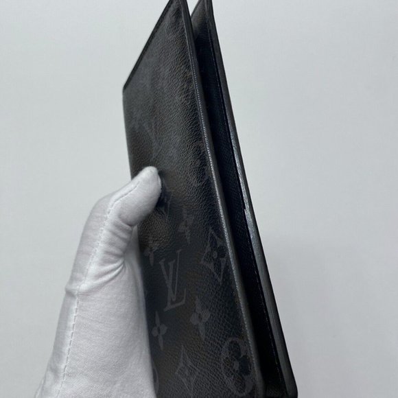 Louis Vuitton Monogram Eclipse Taigarama Brazza Long Wallet - Picture 5 of 16